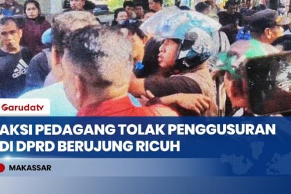 Pedagang Fort Rotterdam Desak DPRD, Bentrokan Saat Massa Coba Masuk Gedung