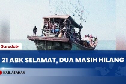 TNI AL Evakuasi Kapal Ikan Tenggelam di Perairan Tanjung Api, 21 ABK Selamat, 2 Masih Dicari