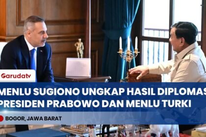 Menlu Sugiono Ungkap Alasan Menlu Turki Langsung Temui Presiden Prabowo