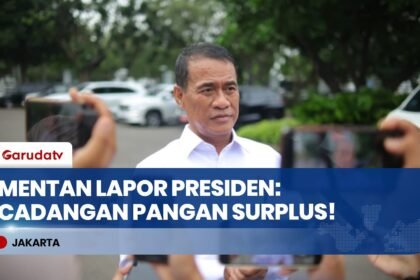 Stok Beras Tembus 5,2 Juta Ton! Mentan Amran Lapor ke Presiden Prabowo Pangan Aman 10 Bulan