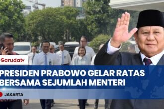 Pantauan Terkini Ratas Presiden Prabowo Bersama Jajaran Menteri di Istana Kepresidenan Jakarta