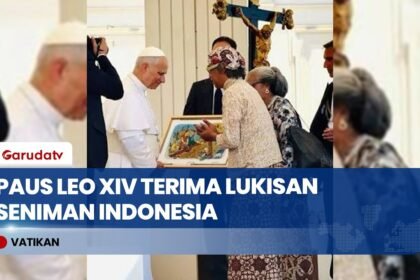 Momen Diplomasi Budaya KBRI Vatikan: Paus Leo XIV Terima Karya Istimewa Budayawan Indonesia