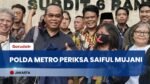 Dugaan Penghasutan dan Makar, Saiful Mujani Penuhi Panggilan Polda Metro Jaya