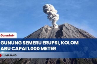 Semeru Kembali Erupsi, Awan Panas Meluncur 4,5 Kilometer