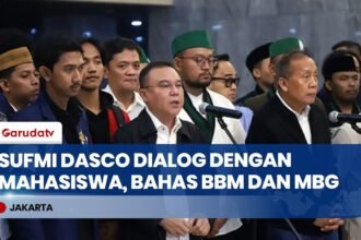 Sufmi Dasco Temui Mahasiswa, Janji Tindak Lanjuti Aspirasi BBM dan MBG