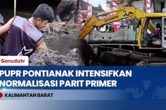 Cegah Banjir, PUPR Pontianak Intensifkan Normalisasi Parit Primer