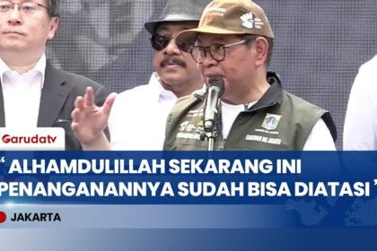 Gubernur Pramono Tanggapi Penumpukan Sampah di Kali Gendong, Pengangkutan Mulai Normal
