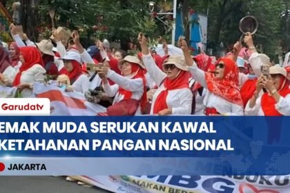 Dukung Makan Bergizi Gratis, Ribuan Massa Emak Muda Bersatu Gelar Aksi Damai di Patung Kuda