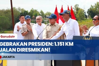 Hubungkan 37 Provinsi! Presiden Prabowo Resmikan 1.151 KM Inpres Jalan Daerah di Sampang