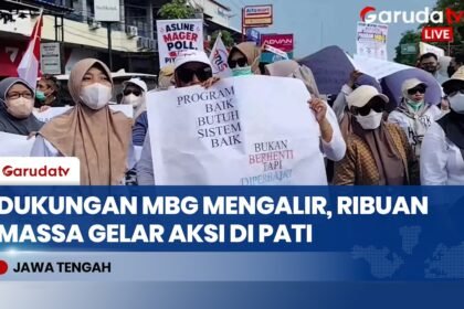Aksi Damai di Depan Kantor Bupati Suarakan Dukungan Kebijakan Pemerintah Pusat