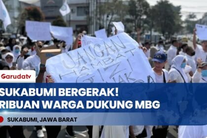 Ribuan Warga Sukabumi Raya Gelar Aksi Damai, Suarakan Dukungan Penuh Program Makan Bergizi Gratis