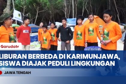 Libur Sekolah, Siswa Sekolah Alam Ungaran Belajar dan Berkemah di Karimunjawa