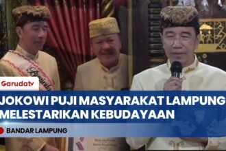 Safari Politik di Lampung, Jokowi Sebut Pelestarian Budaya Kunci Menjaga Identitas Bangsa