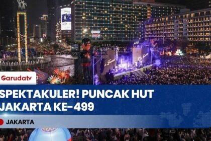 Lautan Manusia di Bundaran HI! Kemeriahan Puncak HUT Jakarta ke-499 Sambut Menuju Lima Abad