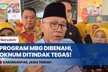 Menko Zulkifli Hasan Tegaskan Pembenahan Total Makan Bergizi Gratis (MBG)