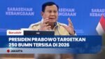 Presiden Prabowo Targetkan Jumlah BUMN Susut Drastis Tinggal 250 Perusahaan di Tahun 2026