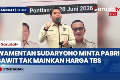 Kunjungi Kalbar, Wamentan Sudaryono Minta Pabrik Sawit Tidak Permainkan Harga TBS Petani