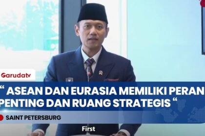 Menko AHY Tegaskan Indonesia Siap Menjadi Jembatan Strategis ASEAN dan Eurasia
