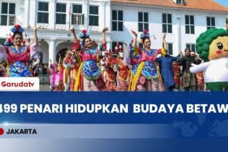 Kota Tua Bergemuruh, 499 Penari Hidupkan Warisan Budaya Betawi di HUT Jakarta