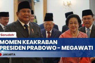 Momen Adem Presiden Prabowo dan Megawati Saat Hari Lahir Pancasila