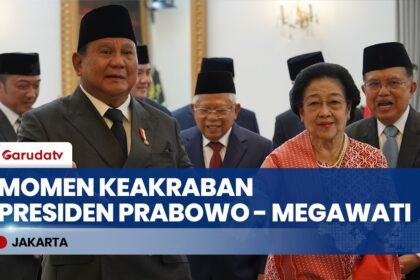 Momen Adem Presiden Prabowo dan Megawati Saat Hari Lahir Pancasila