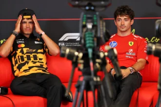 Gara-Gara Telat Hadiri Konferensi Pers, Lando Norris dan Charles Leclerc Kena Denda Rp88 Juta