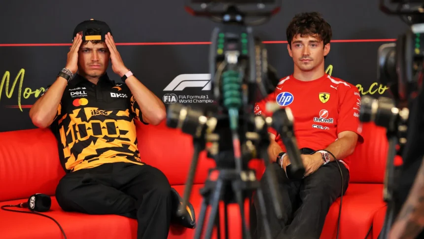 Gara-Gara Telat Hadiri Konferensi Pers, Lando Norris dan Charles Leclerc Kena Denda Rp88 Juta
