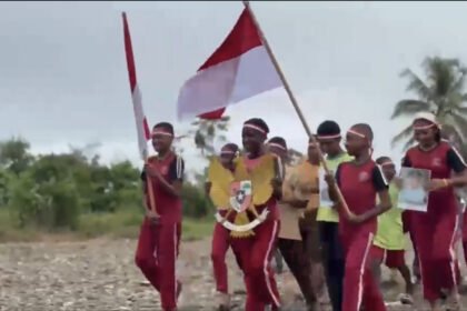 Hari Lahir Pancasila, Satgas Habema Tanamkan Bela Negara pada Anak Papua