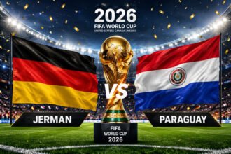 Jerman memburu tiket babak 16 besar saat menghadapi Paraguay pada fase gugur Piala Dunia 2026 di Gillette Stadium.