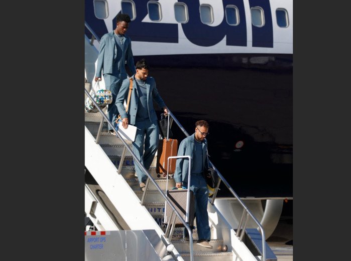 Neymar dan para pemain Brasil saat tiba di Amerika Serikat dan langsung menempati markas latihan di Kansas City sebagai bagian dari persiapan menghadapi Piala Dunia 2026. (Foto: @fifaworldcup)