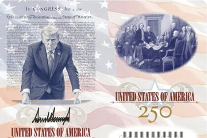 Pemerintahan Donald Trump merilis paspor edisi terbatas bergambar sang presiden sebagai bagian dari perayaan 250 tahun kemerdekaan Amerika Serikat.