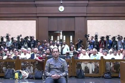 Nadiem Anwar Makarim menyampaikan keyakinan dan harapan terhadap tegaknya keadilan menjelang pembacaan putusan perkara dugaan korupsi pengadaan Chromebook di Pengadilan Tipikor Jakarta Pusat.