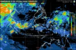 BMKG memprakirakan sebagian besar wilayah Indonesia berpotensi mengalami hujan ringan pada Minggu, dengan sejumlah daerah menghadapi ancaman hujan sedang hingga petir.