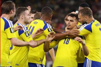 Yasin Ayari (18) tampil gemilang dengan dua gol saat Swedia menghancurkan Tunisia 5-1 pada laga pembuka Grup F Piala Dunia 2026 di Stadion BBVA, Monterrey.