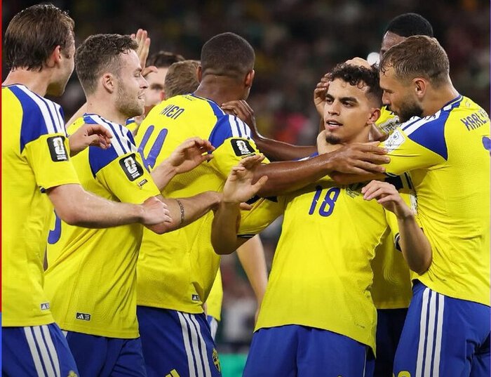 Yasin Ayari (18) tampil gemilang dengan dua gol saat Swedia menghancurkan Tunisia 5-1 pada laga pembuka Grup F Piala Dunia 2026 di Stadion BBVA, Monterrey.