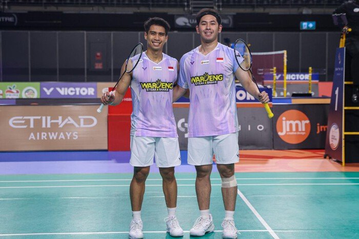 Sabar Karyaman Gutama/Moh Reza Pahlevi Isfahani sukses membalas kekalahan dari pasangan Chinese Taipei dan melaju ke semifinal Australian Open 2026 setelah menang dua gim langsung.