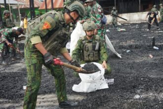 Korps Hantu Laut Bangkitkan Harapan Pasca Kebakaran Pesantren di Papua Tengah