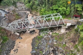 Kementerian PU Pastikan Jembatan Enang-Enang Kini Fungsional Secara Terbatas, Penanganan Permanen Dipercepat