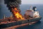 Kapal tanker dilaporkan terbakar setelah terkena proyektil di dekat Selat Hormuz, memicu kembali kekhawatiran terhadap keamanan jalur distribusi minyak dunia.