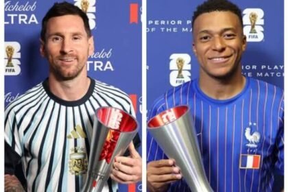 Lionel Messi memimpin daftar 20 pemain sepak bola terbaik dunia edisi Piala Dunia berkat performa luar biasanya.