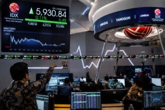 IHSG mengakhiri sesi pertama perdagangan Senin di zona hijau dengan kenaikan tipis, ditopang sentimen global dan optimisme investor.