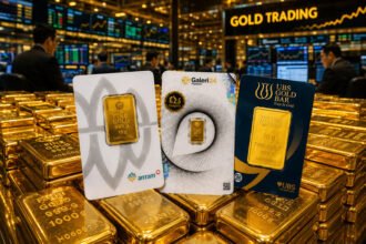 Harga emas Pegadaian hari ini 5 Juli 2026 mengalami perubahan pada Antam yang naik menjadi Rp2.777.000 per gram, sedangkan Galeri24 dan UBS masih stabil.
