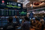 IHSG menutup perdagangan awal pekan di level 5.916,07 setelah menguat 0,69 persen dengan peluang melanjutkan kenaikan menuju area psikologis 6.000.