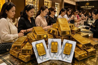Harga emas Antam pada 22 Juli 2026 mencapai Rp2.635.000 per gram dengan harga buyback Rp2.386.000 per gram.