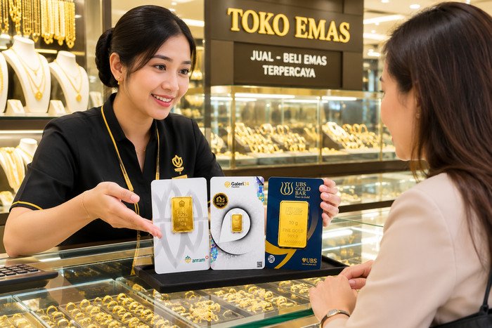 Harga emas Pegadaian kembali menguat pada Rabu, 22 Juli 2026, dipimpin kenaikan emas Antam yang mencapai Rp2,741 juta per gram.