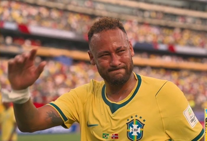 Neymar menangis usai pertandingan Brasil melawan Norwegia di babak 16 besar Piala Dunia 2026 yang menjadi penampilan terakhirnya bersama Timnas Brasil.