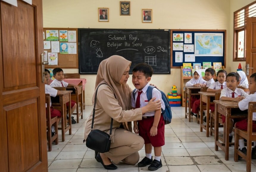 Ini Momen Lucu MPLS 2026 ,Dari Nangis Tak Mau Ditinggal Orang Tua hingga Salah Masuk Kelas
