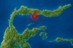 Gempa magnitudo 4,7 mengguncang Semenanjung Minahasa, Sulawesi, pada Kamis siang dengan pusat gempa berada di kedalaman 138 kilometer.