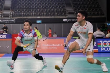 Dua wakil Indonesia, Leo/Daniel serta Rehan/Gloria, memburu tiket semifinal Taipei Open 2026 pada Jumat (31/7/2026).