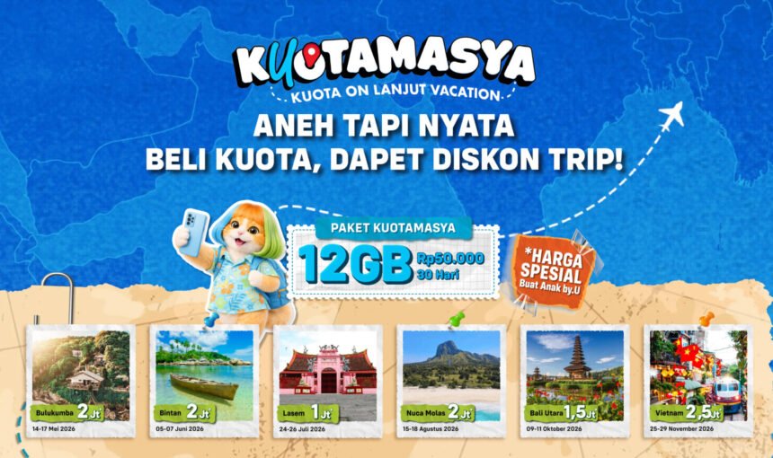 Mulai dari Aplikasi by.U, Begini Cara Mengejar Trip kUotamasya 2026